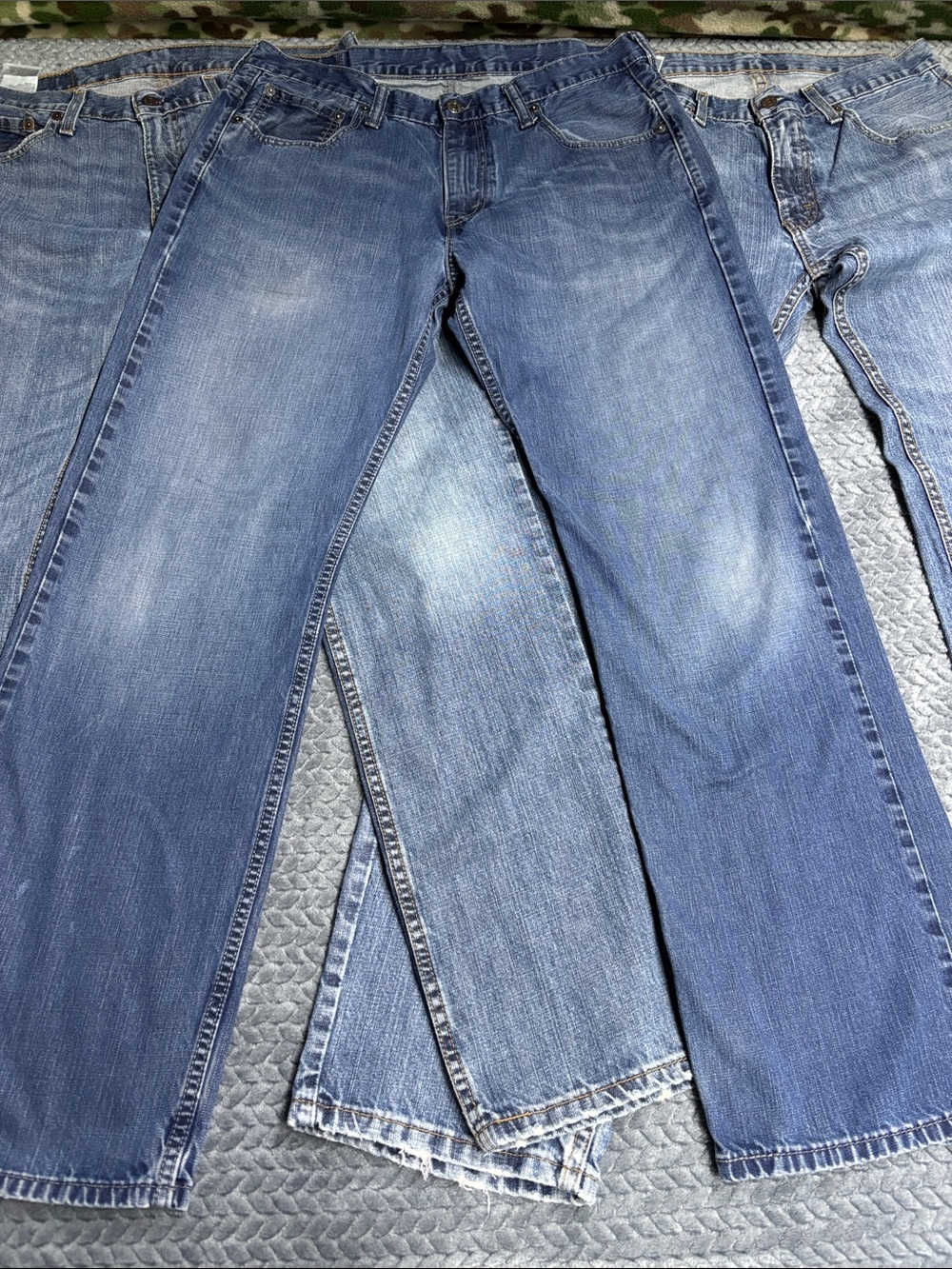 Levi’s Men's Blue Straight-Leg Jeans Lot of 3 Jeans 33x34